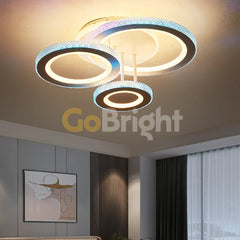 Lustra LED RGB 164W cu Telecomanda Anna 3 Tipuri de Lumini Alb
