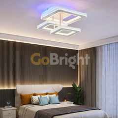 Lustra LED RGB 164W cu Telecomanda Liam 3 Tipuri de Lumini Alb