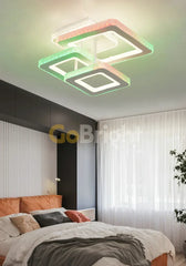 Lustra LED RGB 164W cu Telecomanda Liam 3 Tipuri de Lumini Alb