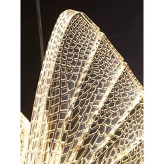 Pendul LED Fluture Trinity 3 Tipuri de Lumini 36W Auriu