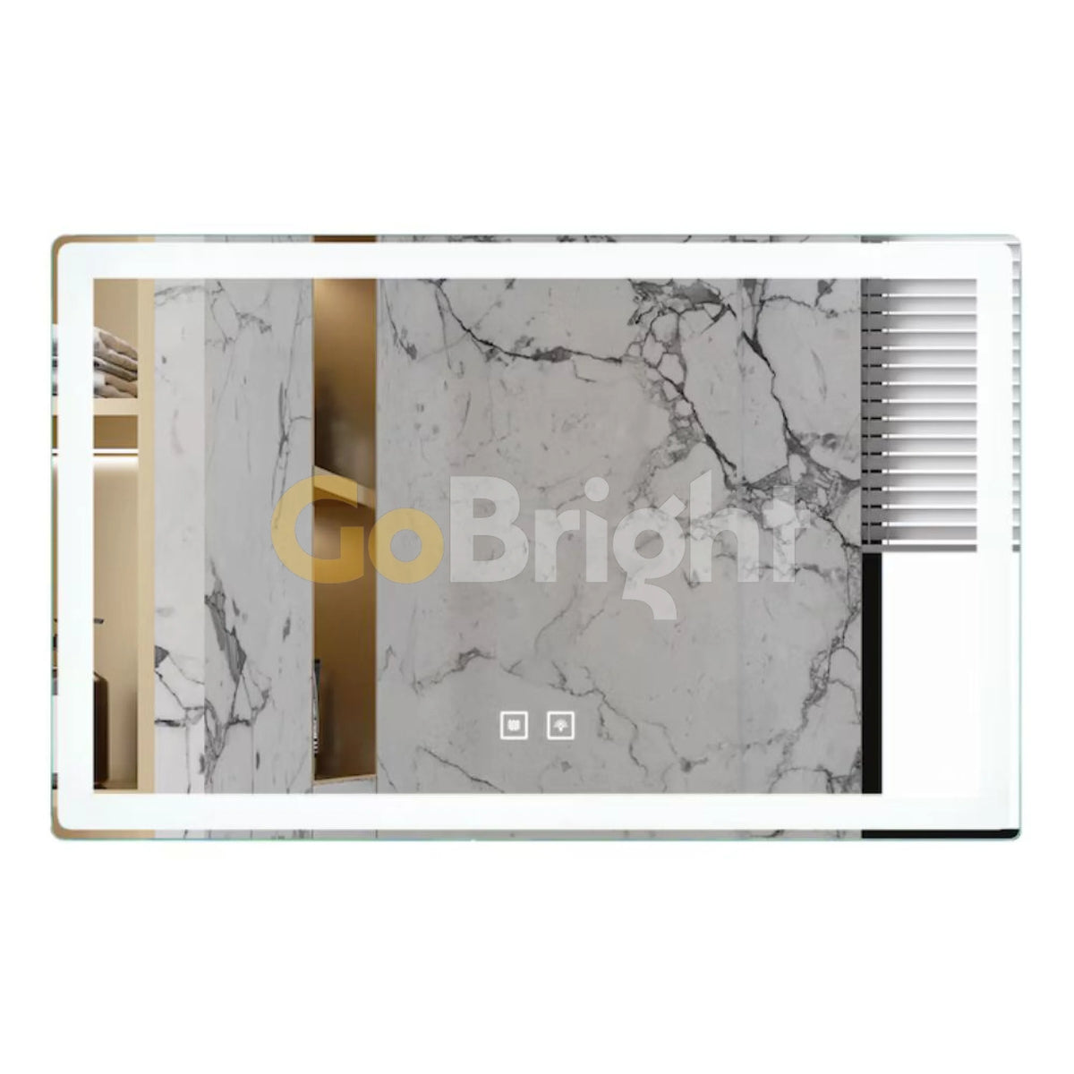 Oglinda LED de baie 120x75 cm cu buton touch