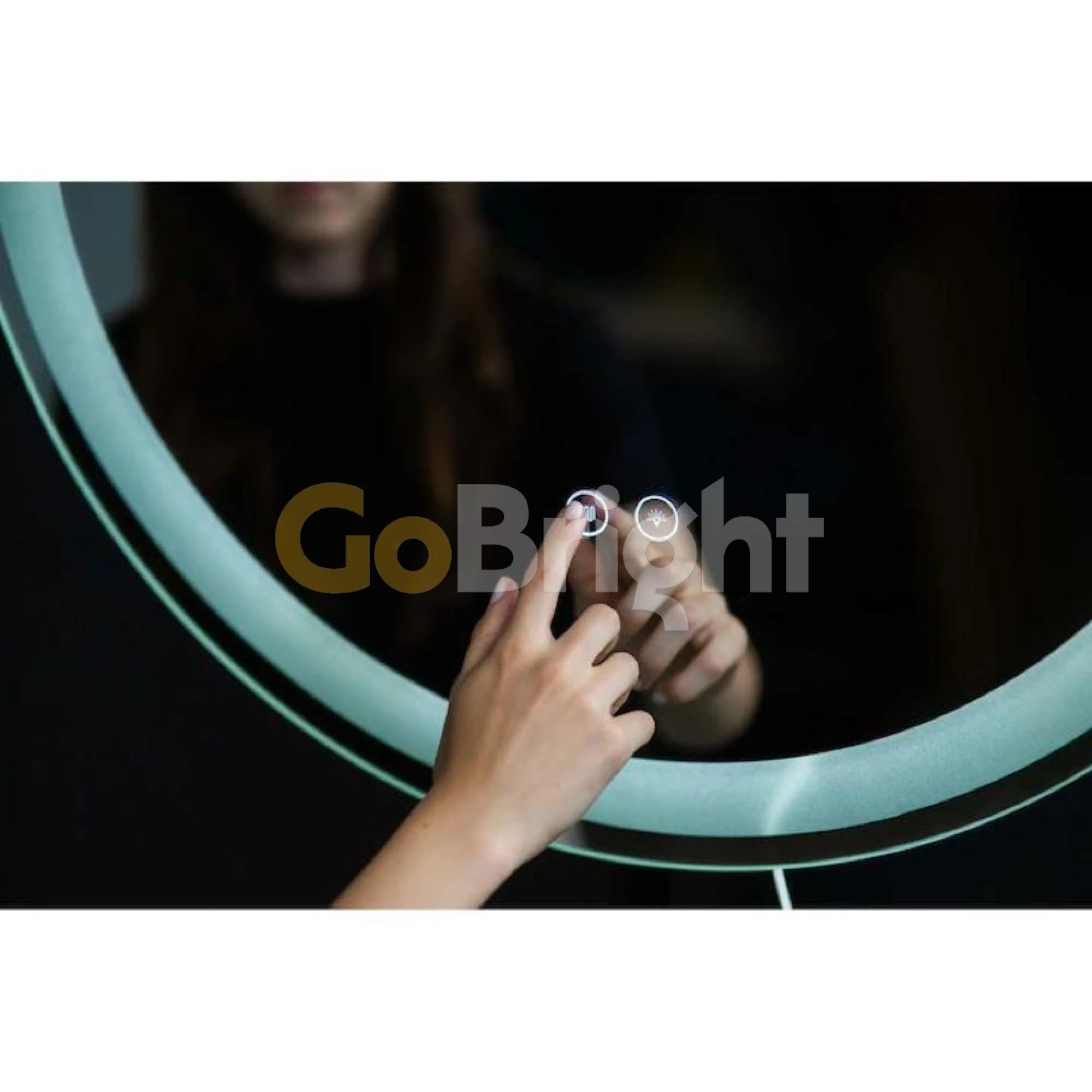 Oglinda baie LED 70cm 3 Tipuri de Lumini Buton Touch Dezaburire Intensitate Reglabila