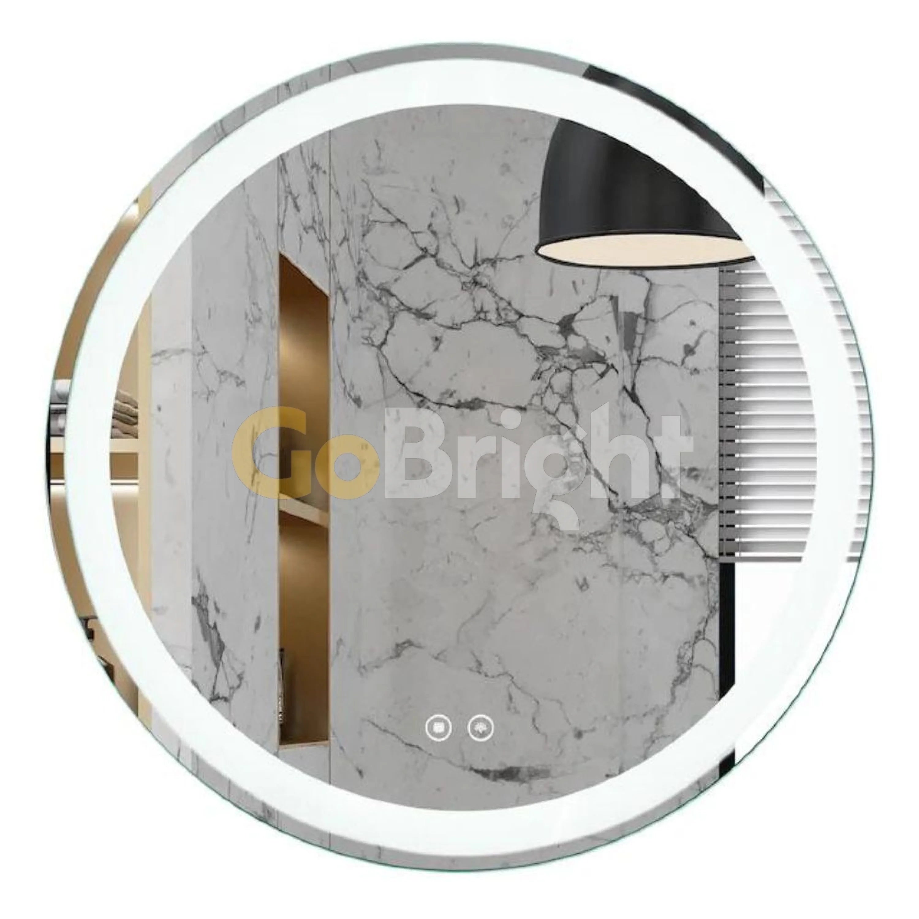 Oglindă LED de baie 90 cm cu buton touch