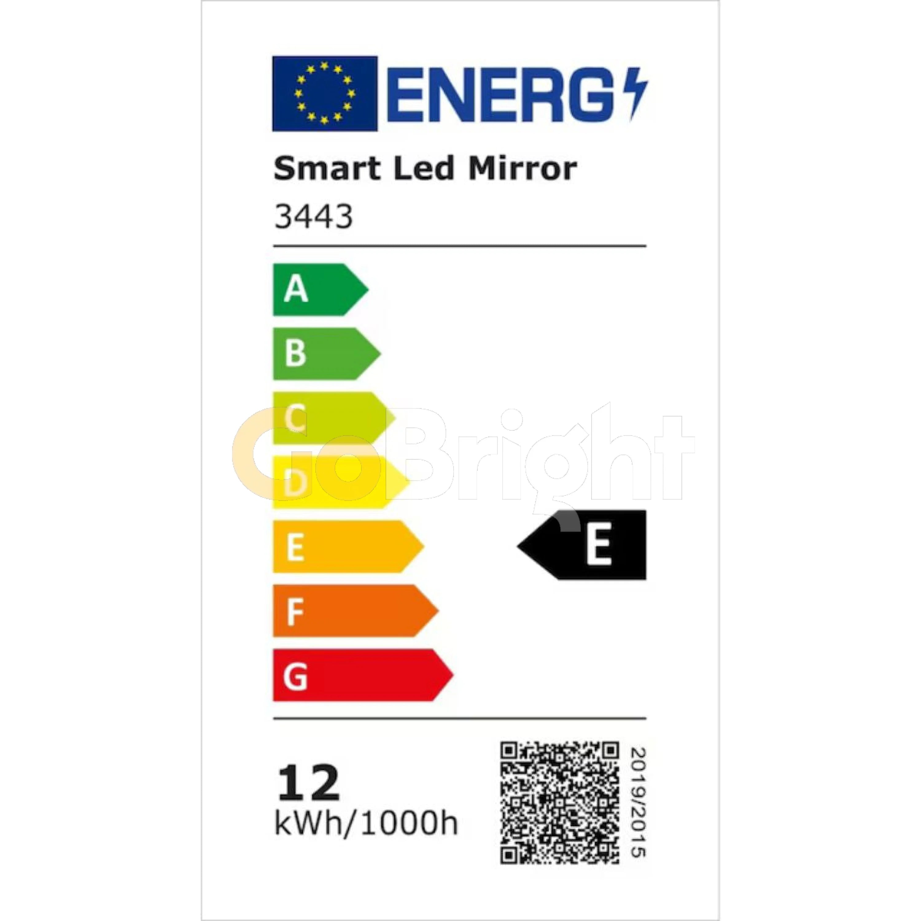 Oglinda LED 60x80cm 3 Tipuri de Lumini Buton Touch Dezaburire Intensitate Reglabila
