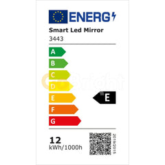 Oglinda LED 60x80cm 3 Tipuri de Lumini Buton Touch Dezaburire Intensitate Reglabila