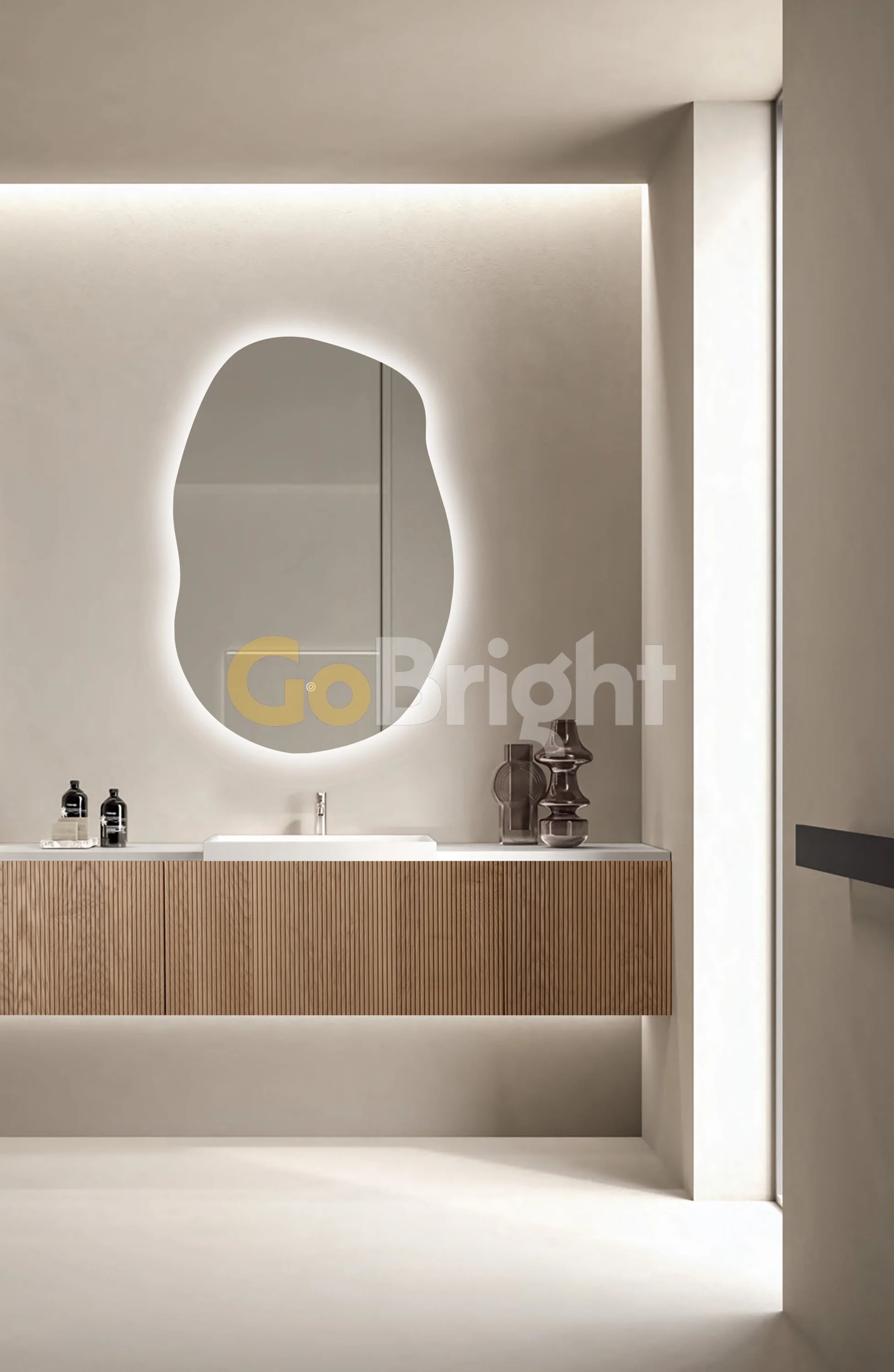 Oglinda LED Cloud 60x90cm Touch 3 Culori Luminoase