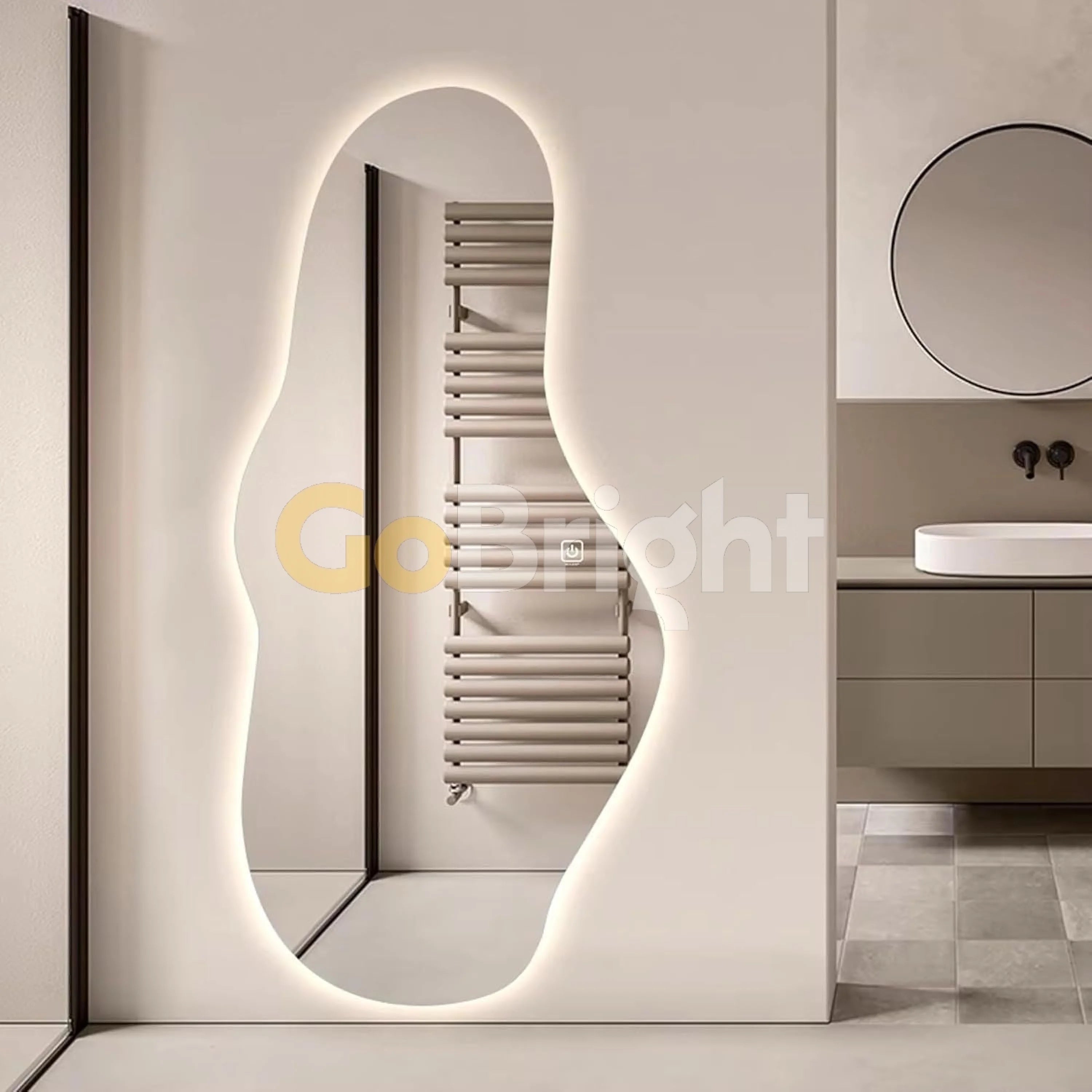 Oglinda LED Cloud 65x100cm Touch 3 Culori Luminoase