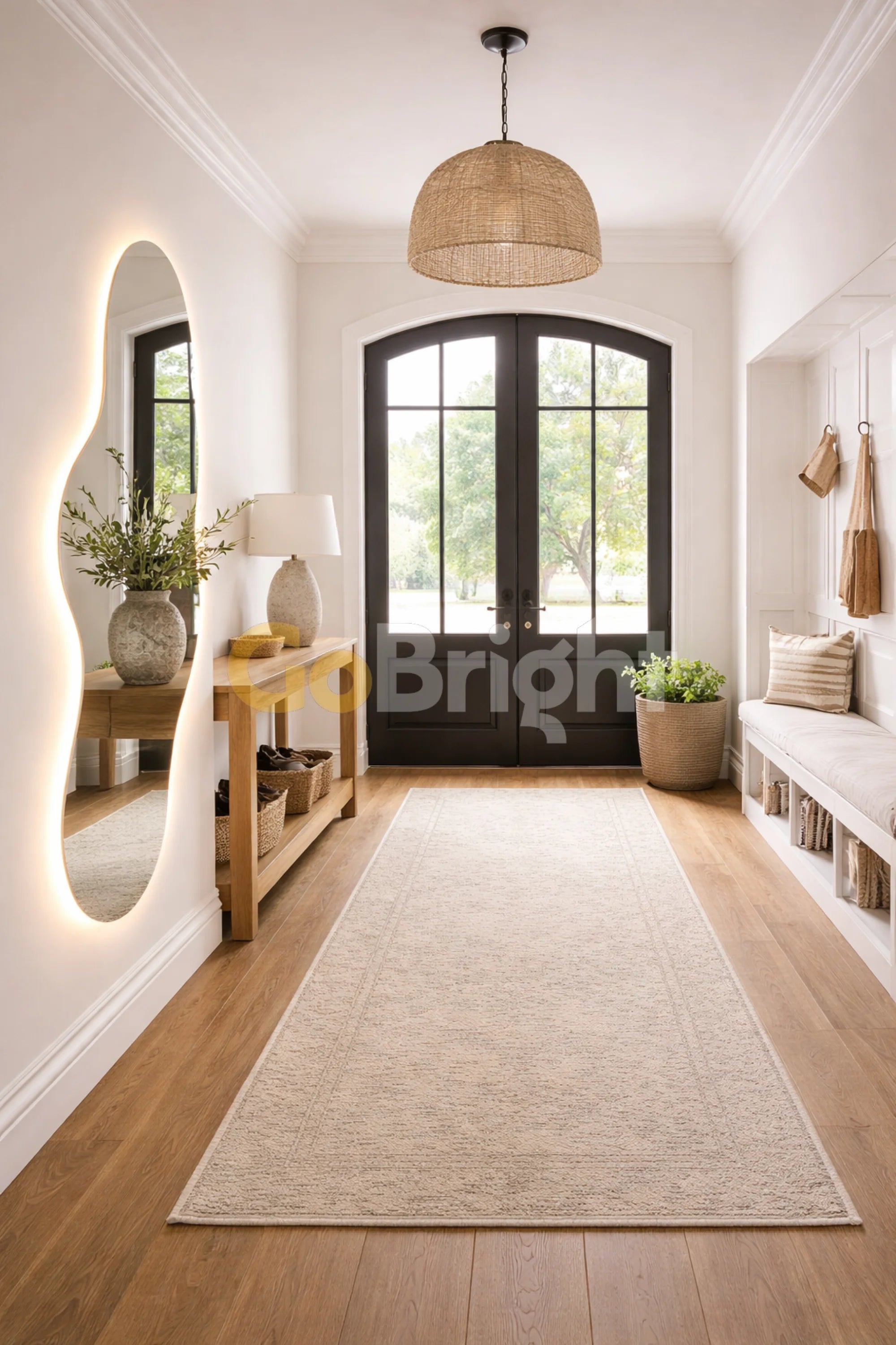 Oglinda LED Cloud 65x100cm Touch 3 Culori Luminoase