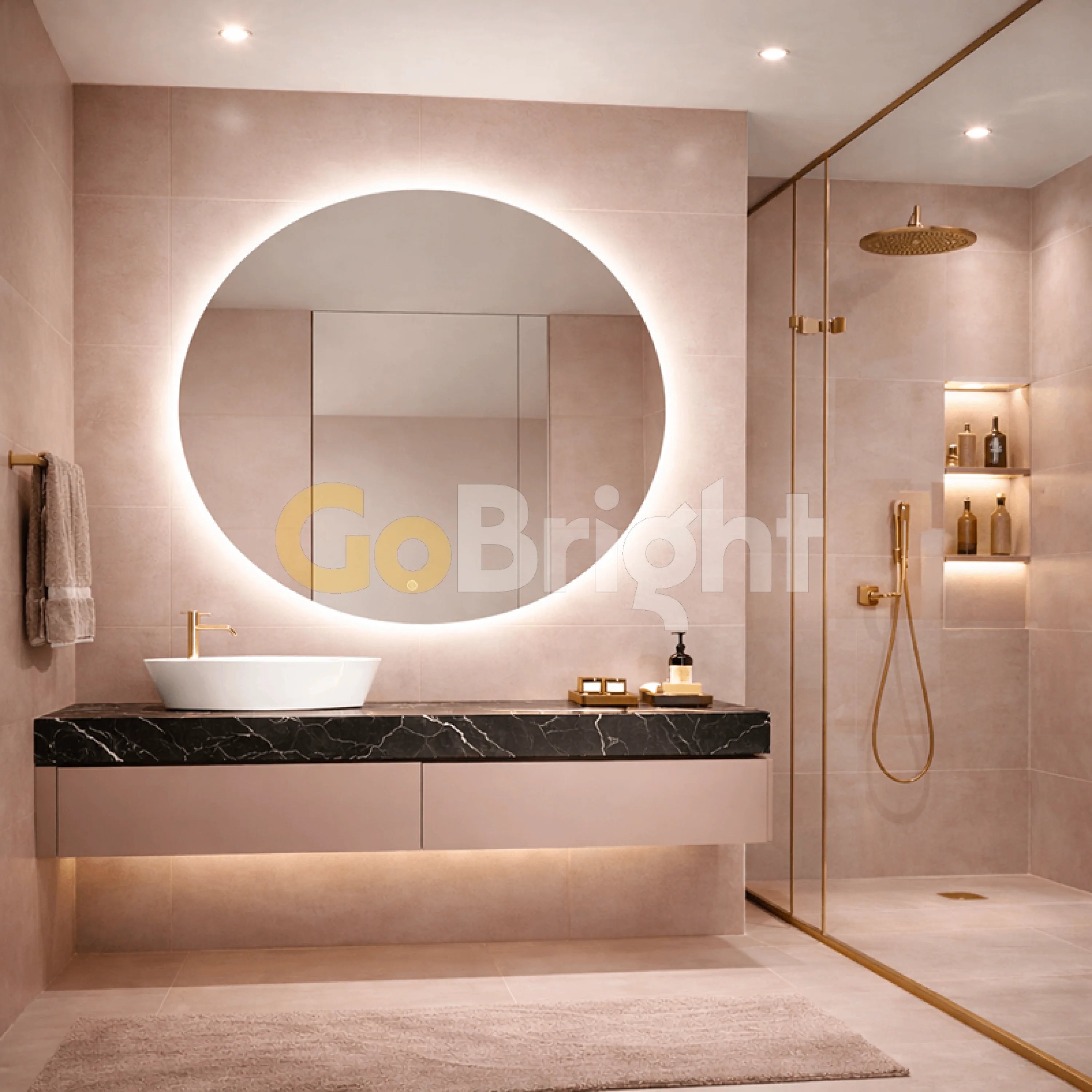 Oglinda LED Premium 100cm Touch 3 Culori Luminoase
