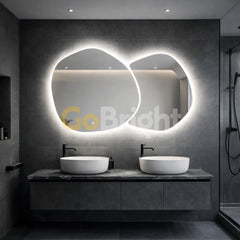 Oglinda LED Premium 140x80cm Touch 3 Culori Luminoase – Sticla Premium 5 mm