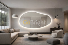 Oglinda LED Premium 140x90cm Touch 3 Culori Luminoase