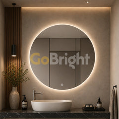Oglinda LED Premium 80cm Touch 3 Culori Luminoase
