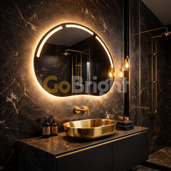Oglinda LED Premium 80x60cm Touch 3 Culori Luminoase
