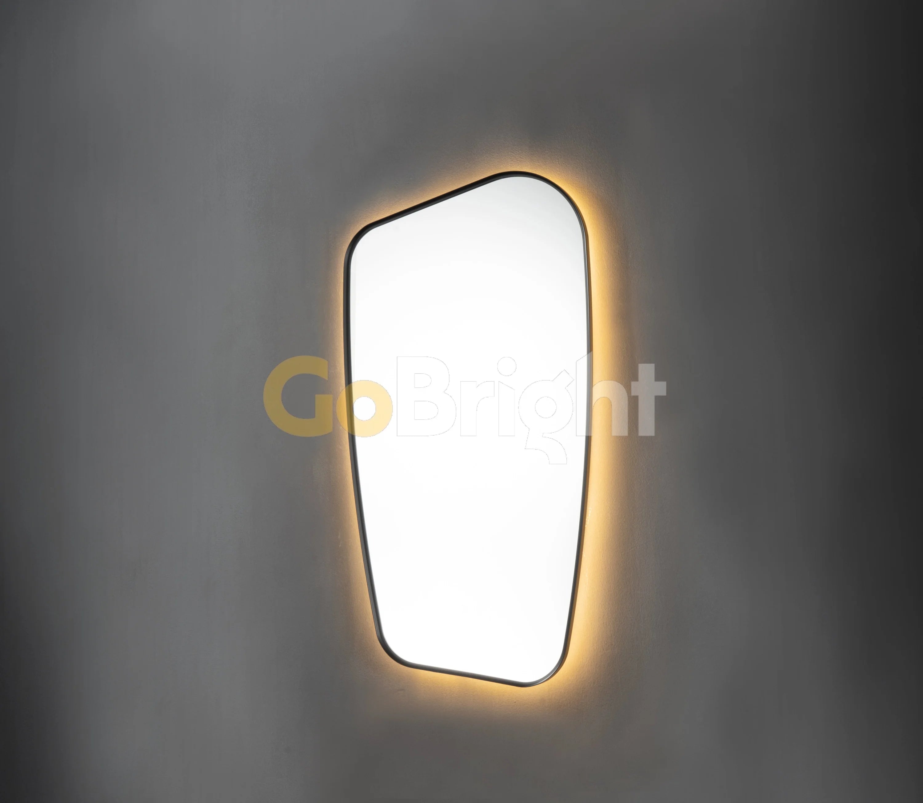 Oglinda LED Rama Neagra 70x110cm Touch 3 Culori Luminoase – Sticla Premium 5 mm