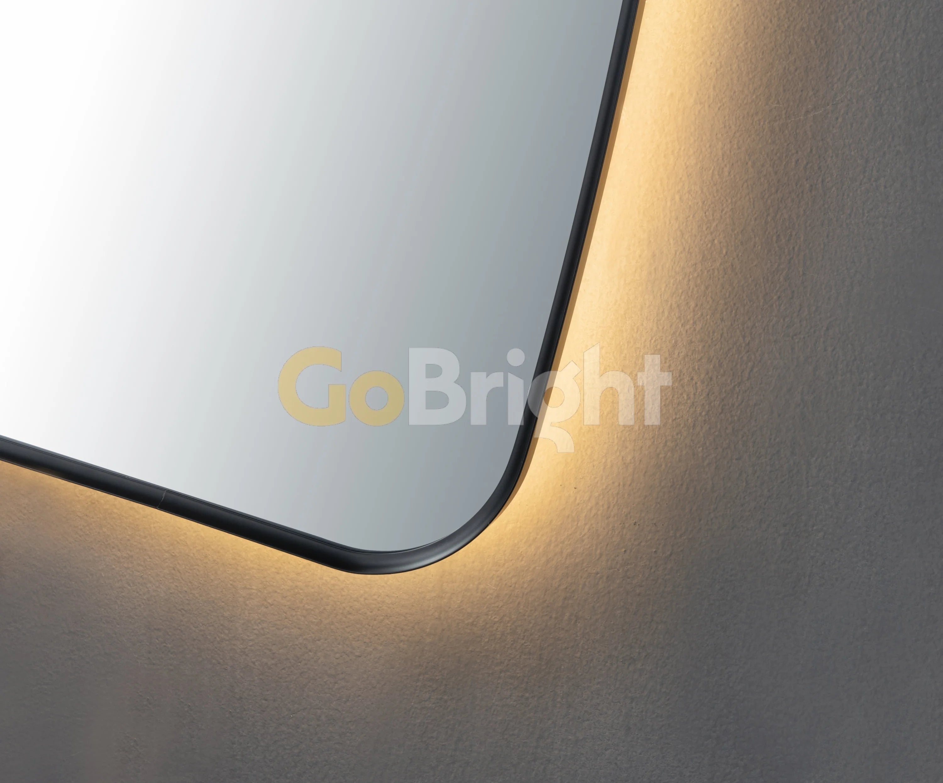 Oglinda LED Rama Neagra 70x110cm Touch 3 Culori Luminoase – Sticla Premium 5 mm