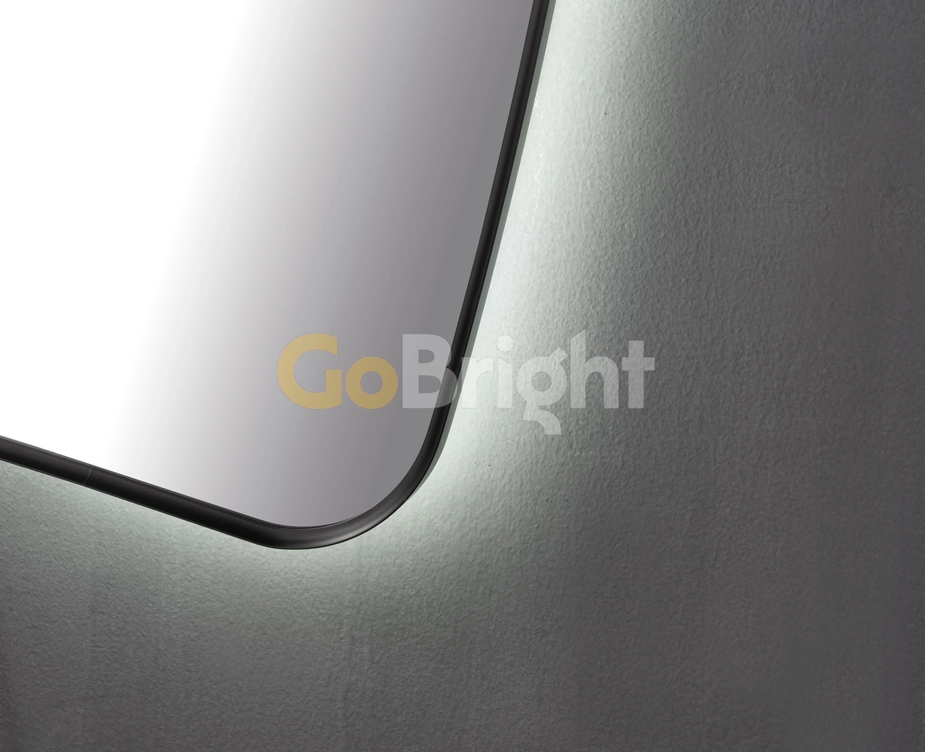 Oglinda LED Rama Neagra 70x110cm Touch 3 Culori Luminoase – Sticla Premium 5 mm