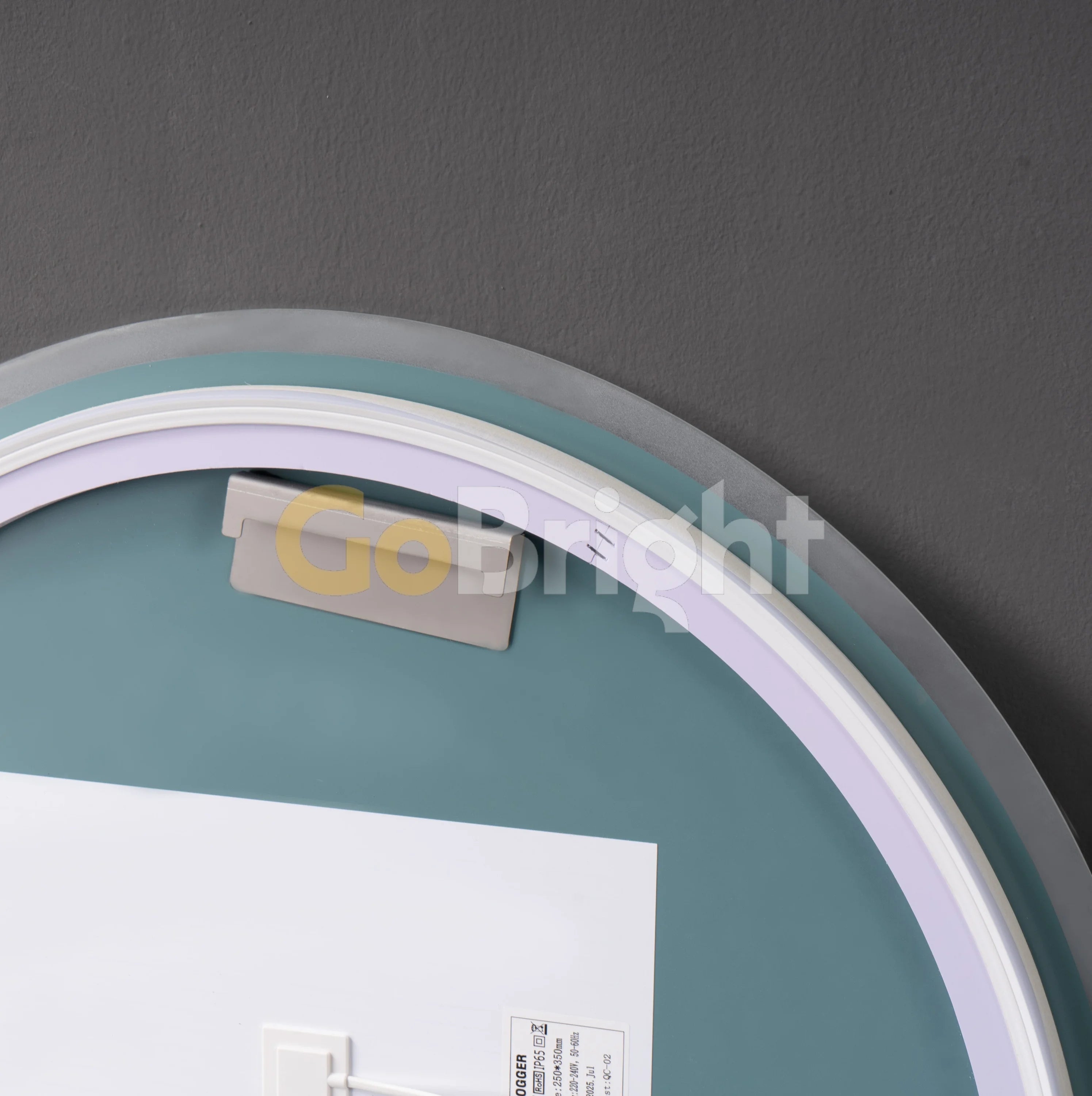 Oglinda LED Smart 60cm Senzor Miscare Dezaburire 3 Culori Luminoase Afisaj Ceas & Temperatura – Sticla Premium 5 mm