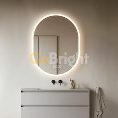 Oglinda LED Smart 70x90cm Senzor Miscare Dezaburire 3 Culori Luminoase Afisaj Ceas & Temperatura – Sticla Premium 5 mm