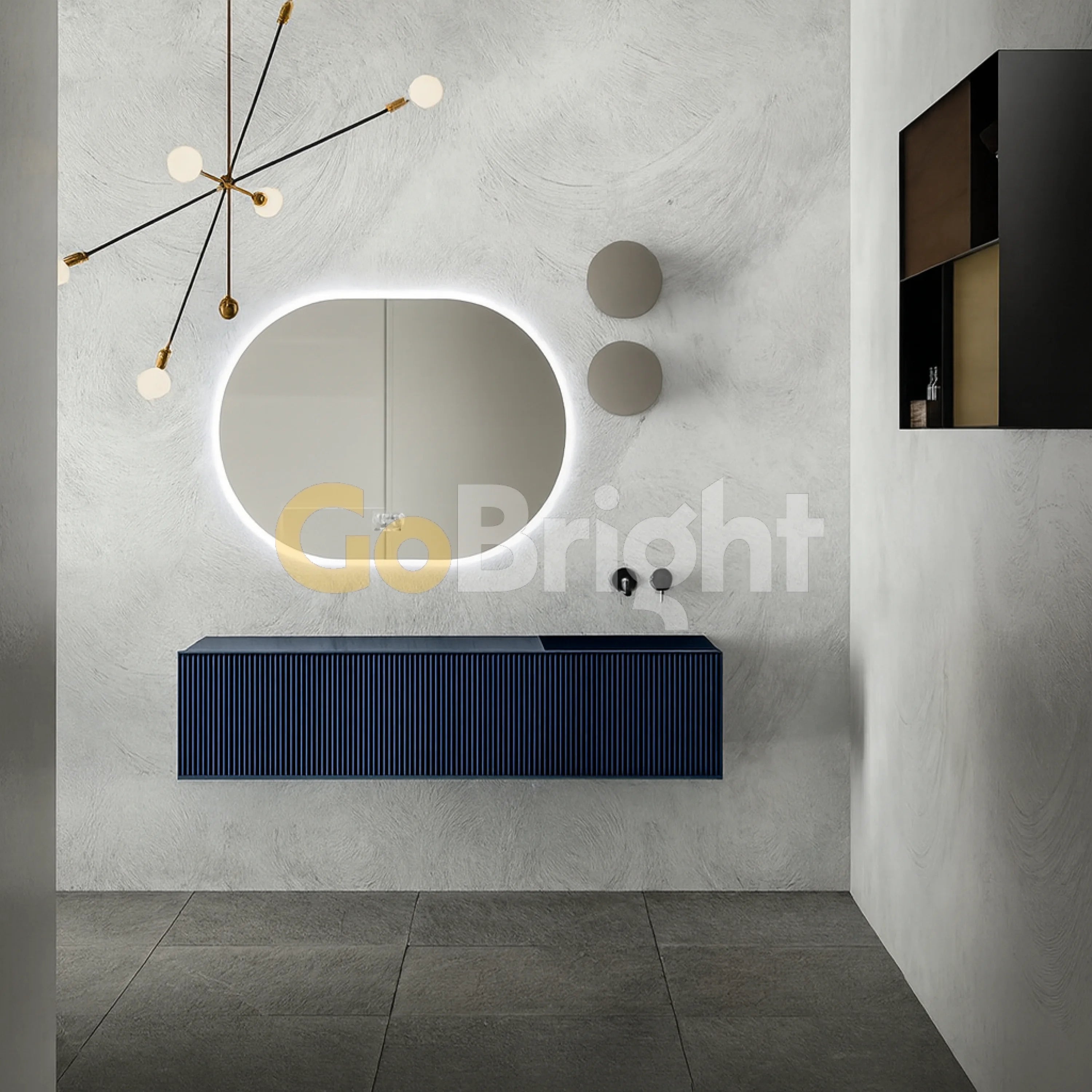 Oglinda LED Smart 80x60cm Senzor Miscare Dezaburire 3 Culori Luminoase Afisaj Ceas & Temperatura – Sticla Premium 5 mm