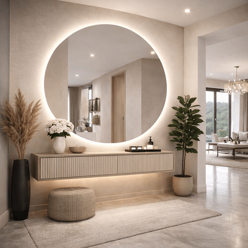 Oglinda LED Premium 100cm Touch 3 Culori Luminoase