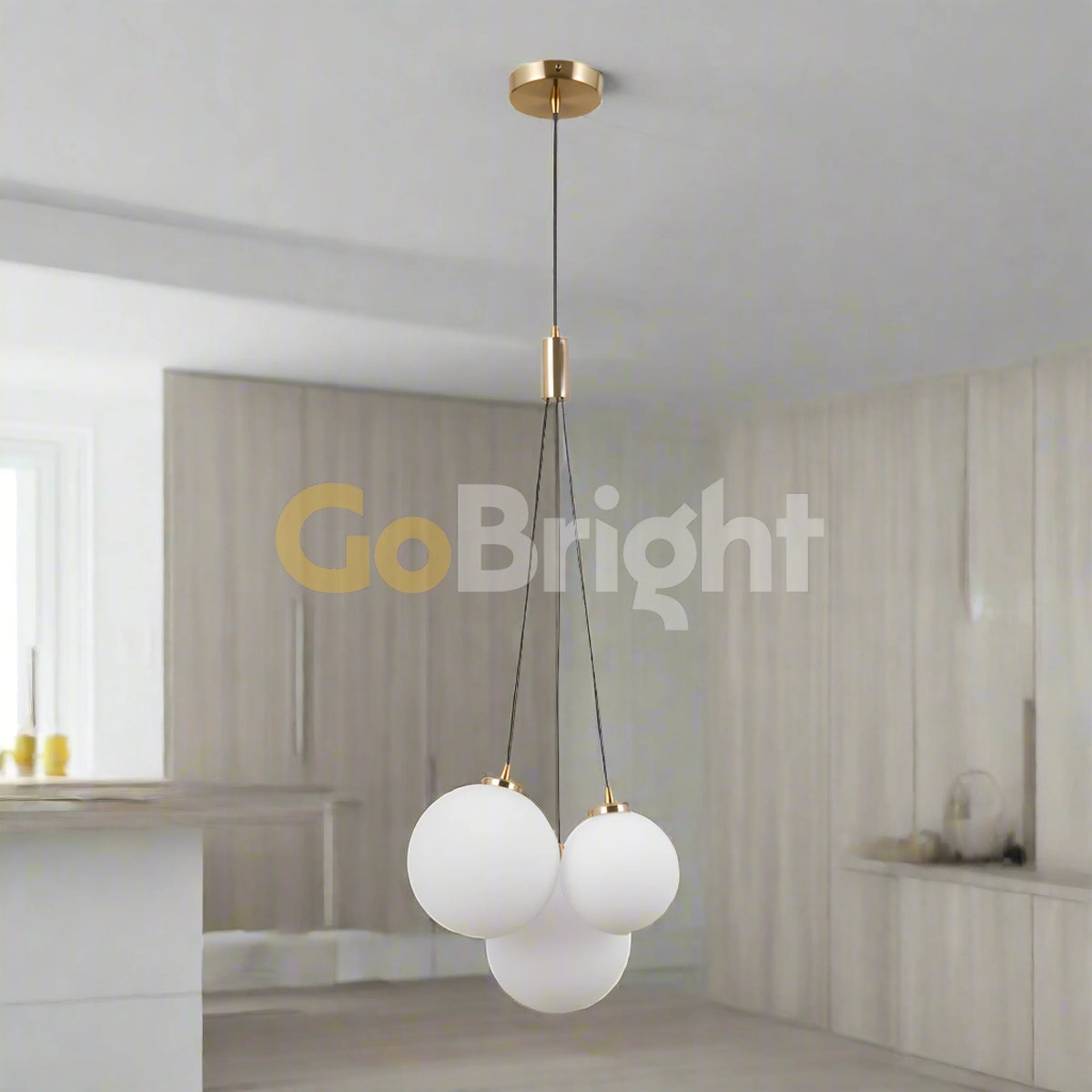 Pendul Clouds Premium 3xE27 Auriu