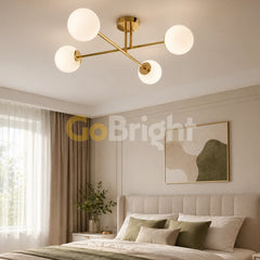 Pendul Jolie 4xE27 50cm Auriu
