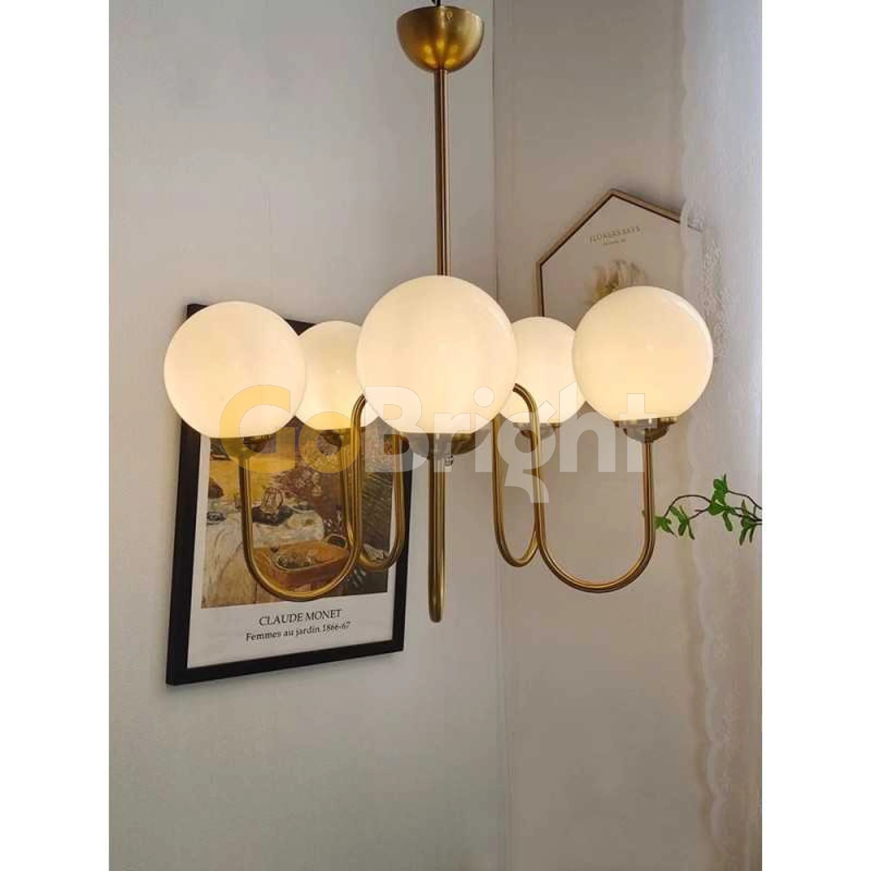 Pendul Jolie 5xE27 Auriu