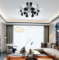 Pendul Jolie 9xE27 Argintiu