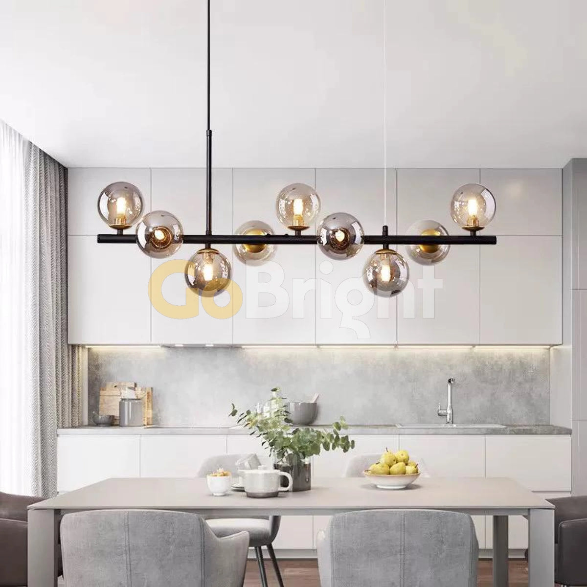 Pendul Jolie 9xG9 90cm Negru