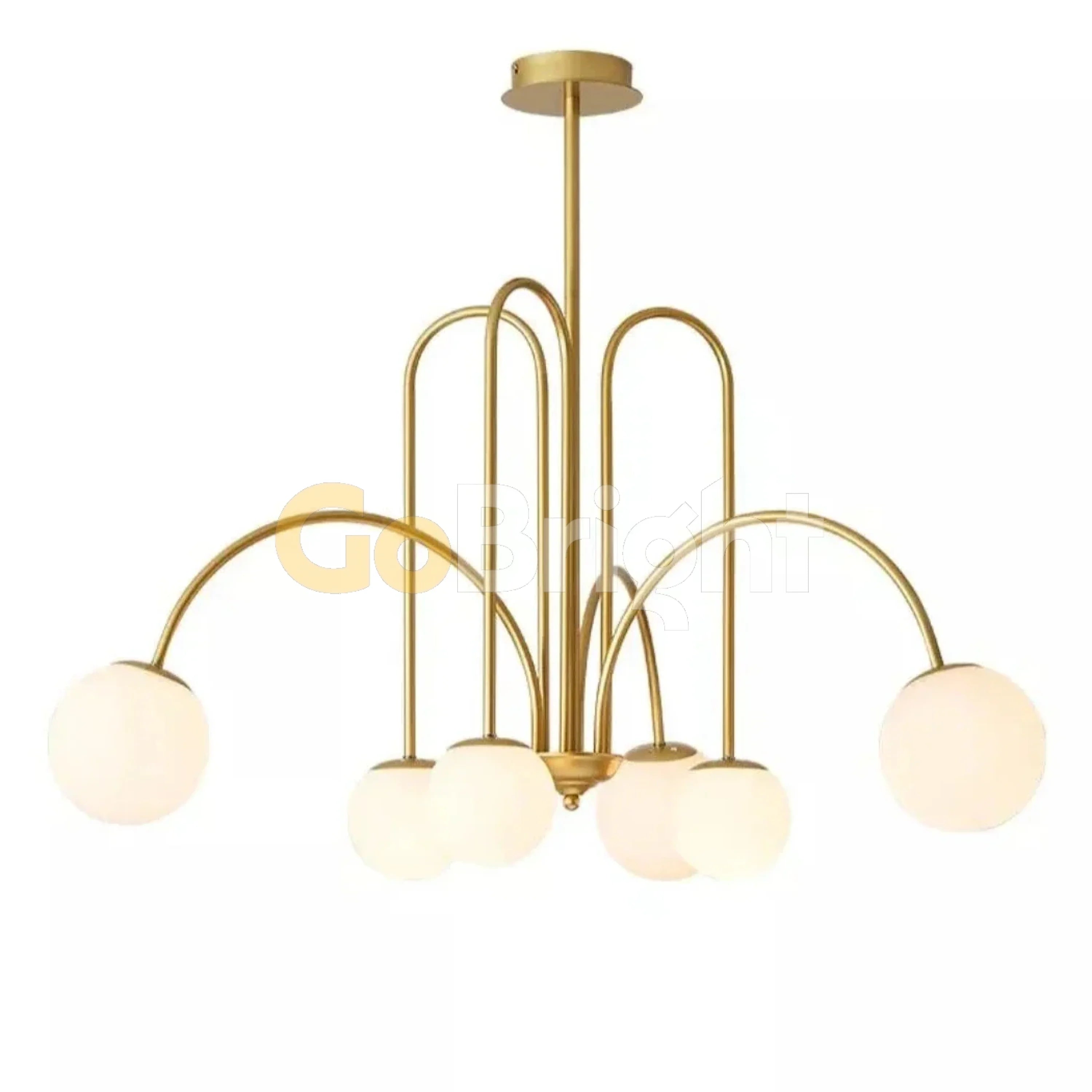 Pendul Jolie Becuri Incluse 6xG9 60cm Auriu