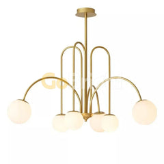 Pendul Jolie Becuri Incluse 6xG9 60cm Auriu