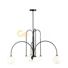 Pendul Jolie Becuri Incluse 6xG9 60cm Negru