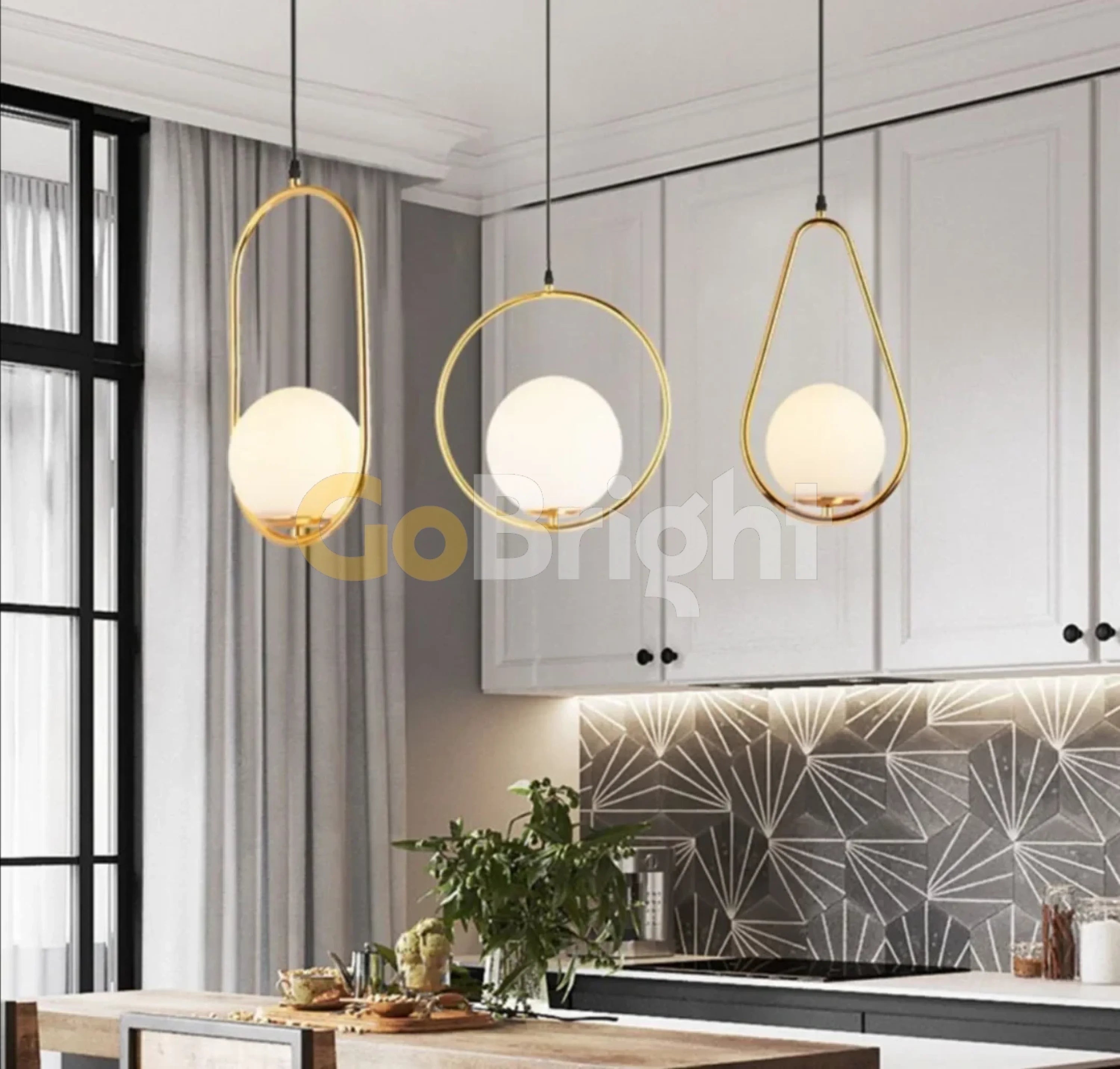 Pendul Jolie Reglabil 1xE14 Auriu