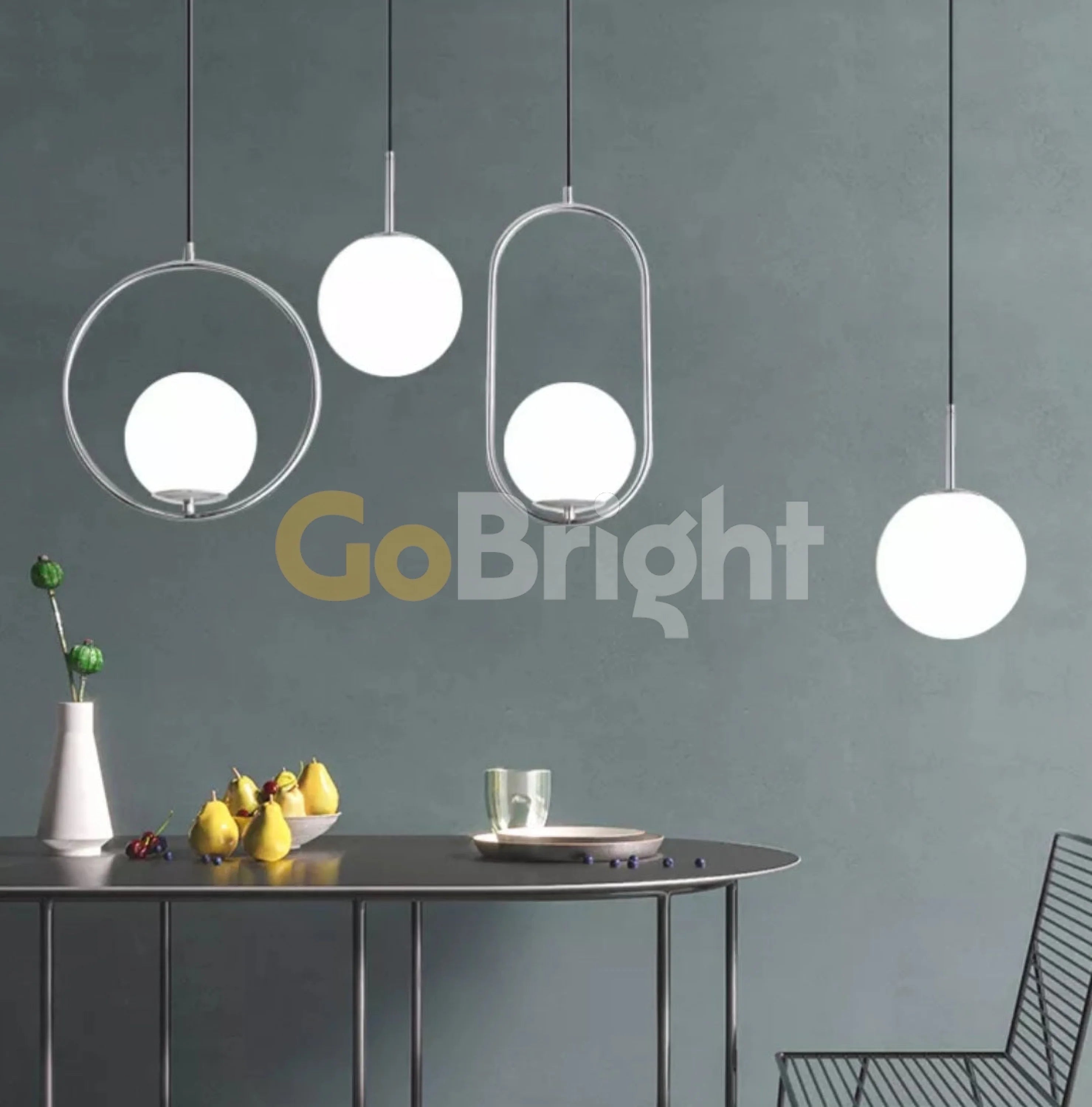 Pendul Jolie Reglabil 1xE27 Argintiu