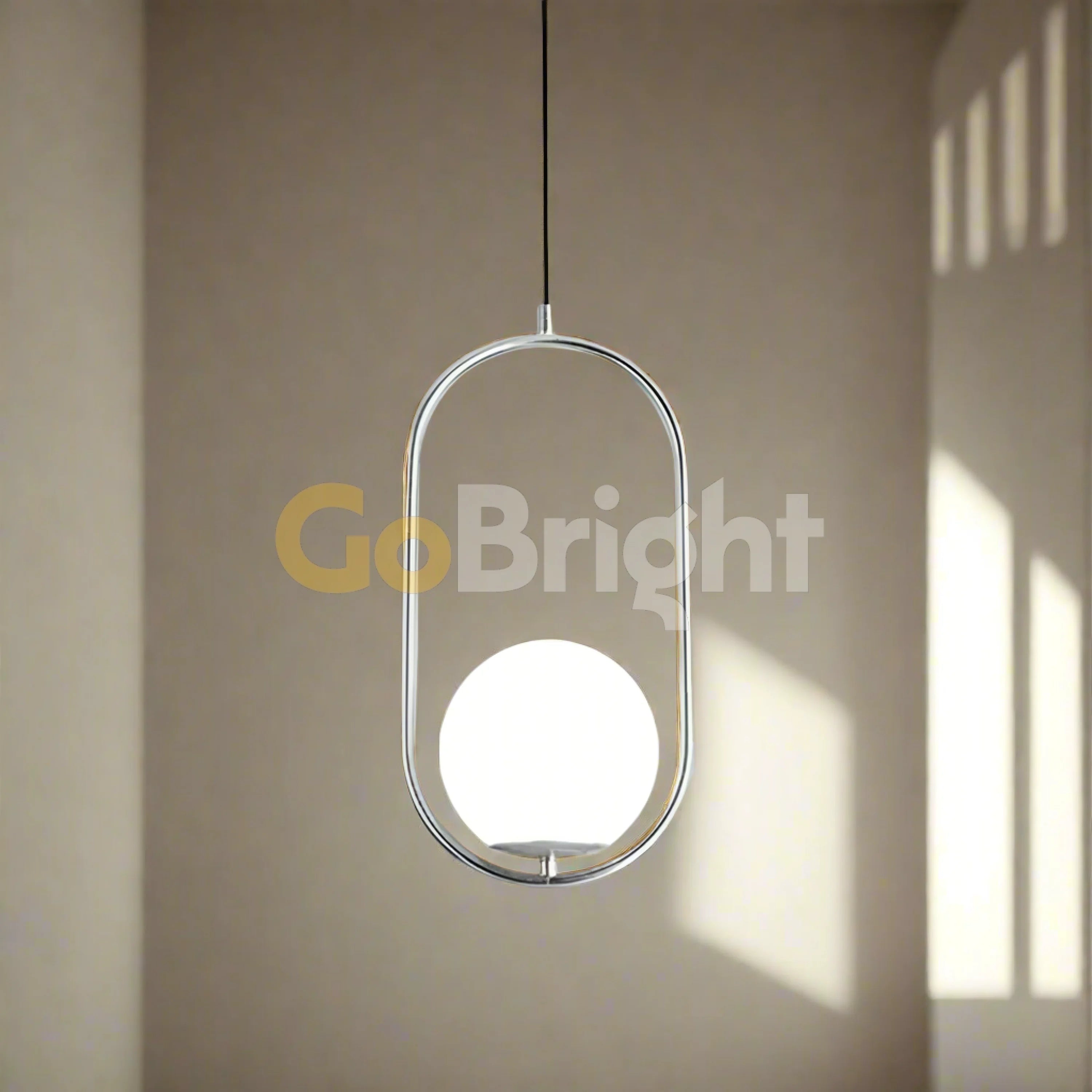 Pendul Jolie Reglabil 1xE27 Argintiu