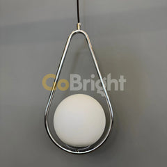 Pendul Jolie Reglabil 1xE27 Argintiu