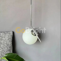 Pendul Jolie Reglabil 1xE27 Argintiu