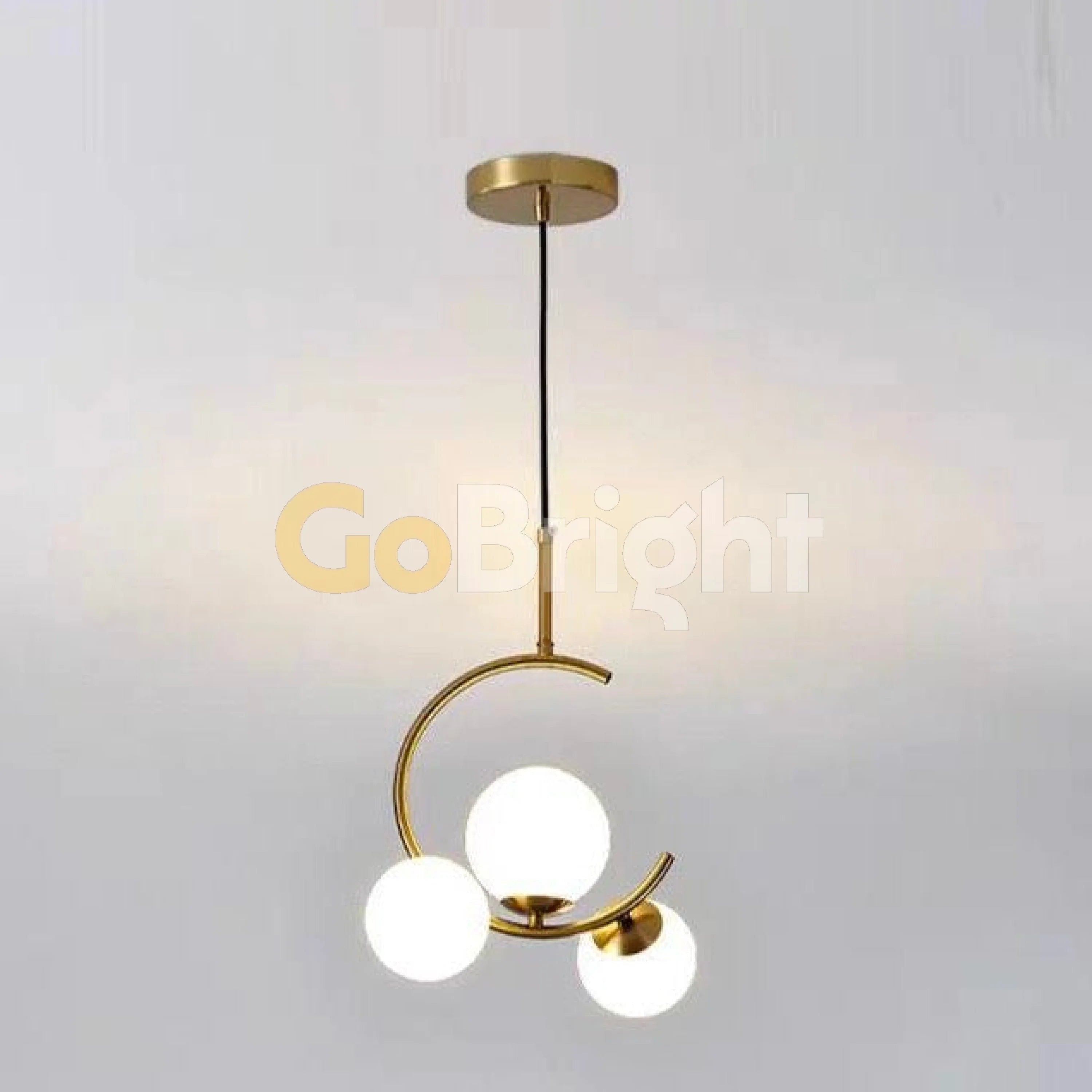 Pendul Jolie Reglabil 3xE27 Auriu