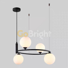 Pendul Jolie Reglabil 4xG9 45cm Negru
