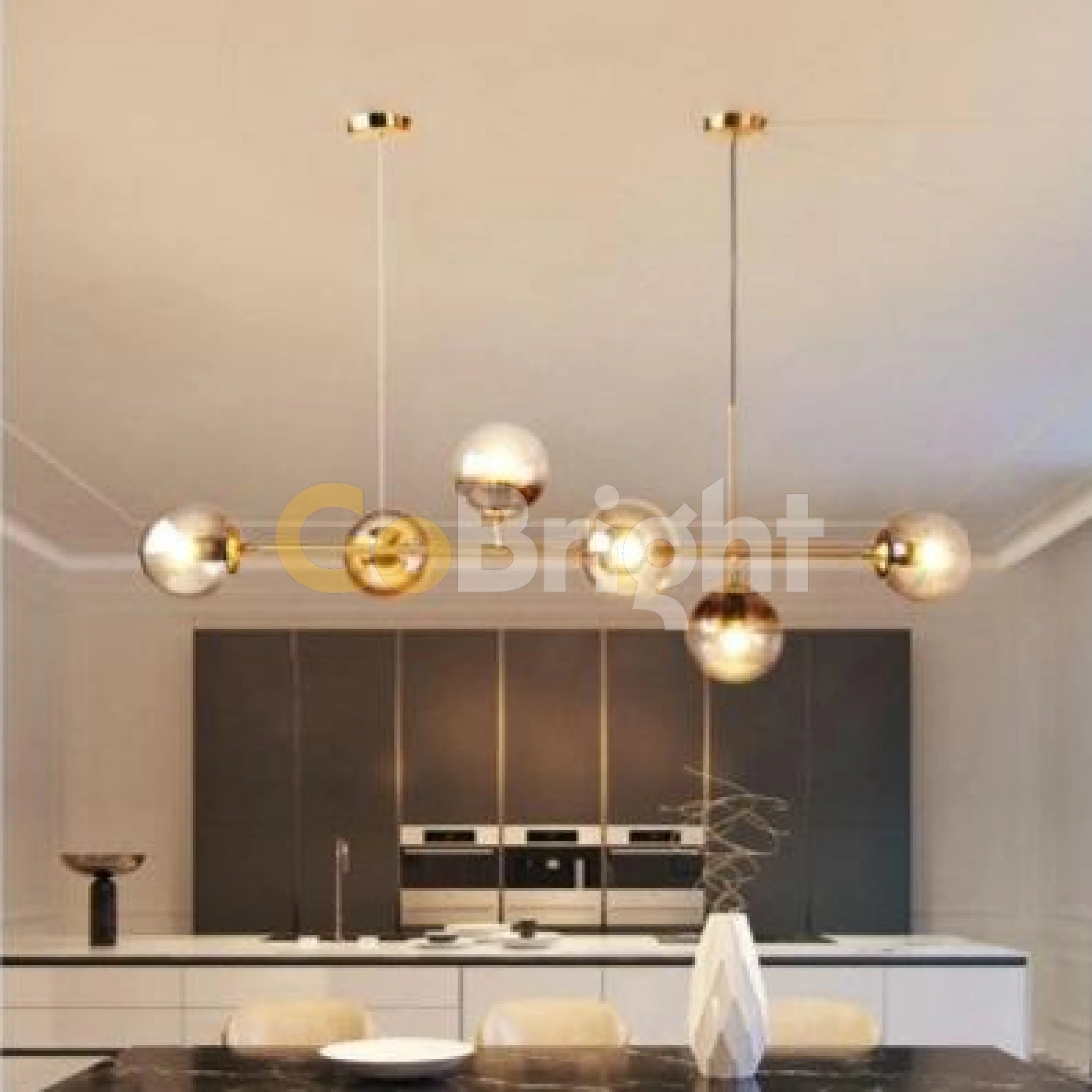 Pendul Jolie Reglabil 6xE27 120cm Amber