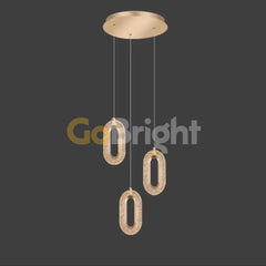 Pendul LED 30W cu Telecomanda Urban 3 Tipuri de Lumini Auriu