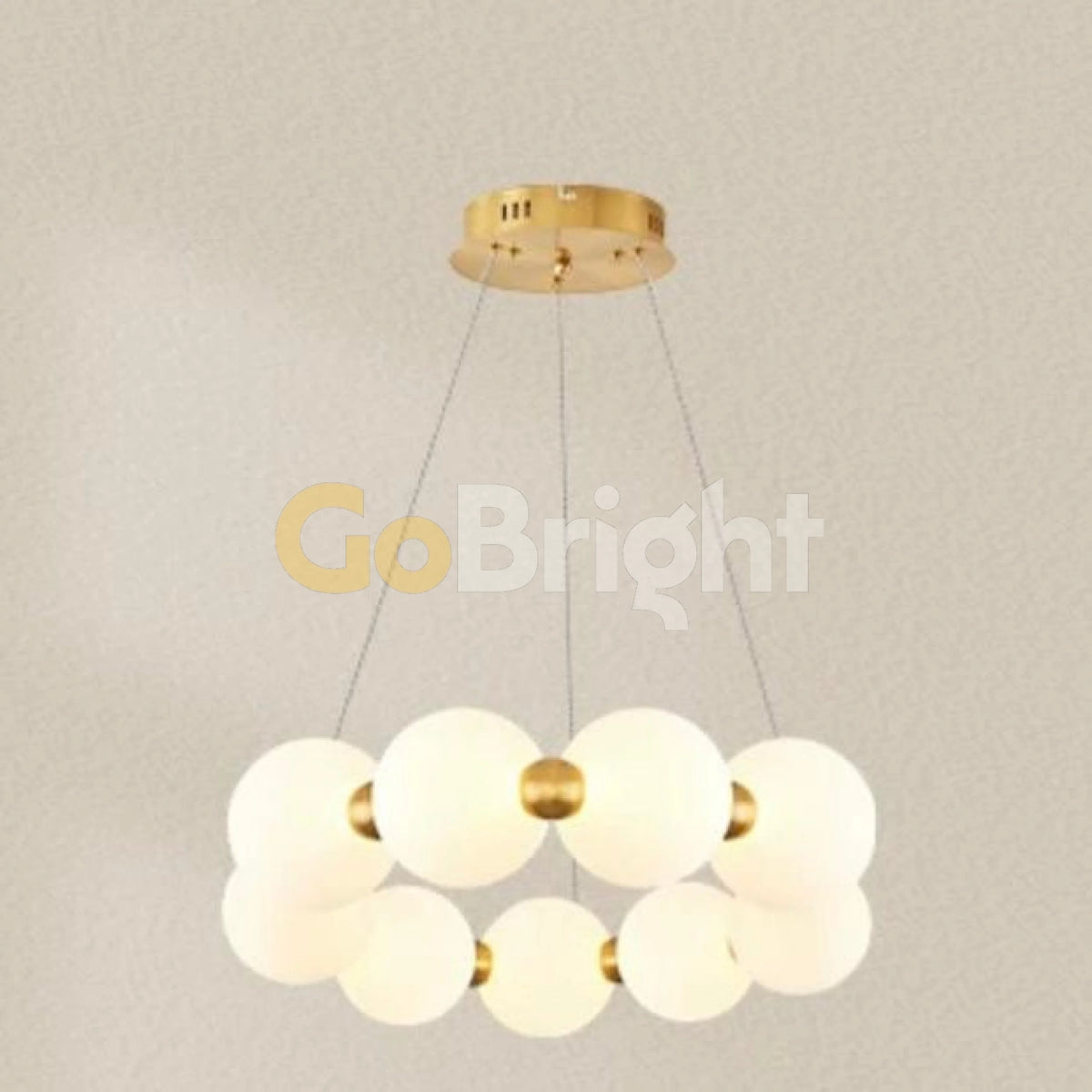 Pendul LED 40cm 26W Urban 3 Tipuri de Lumini Auriu