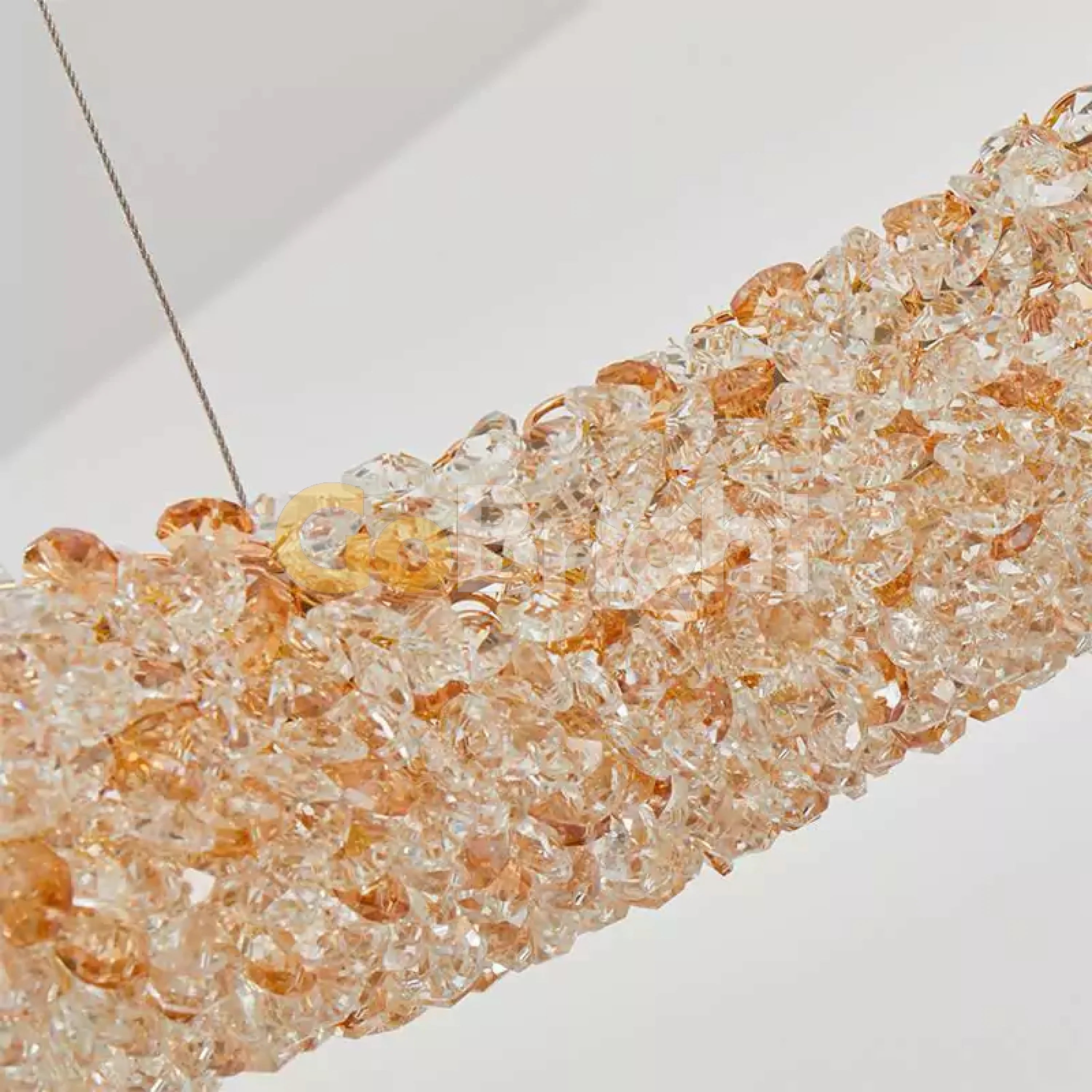 Pendul LED 40cm 40W Glow 3 Tipuri de Lumini Auriu