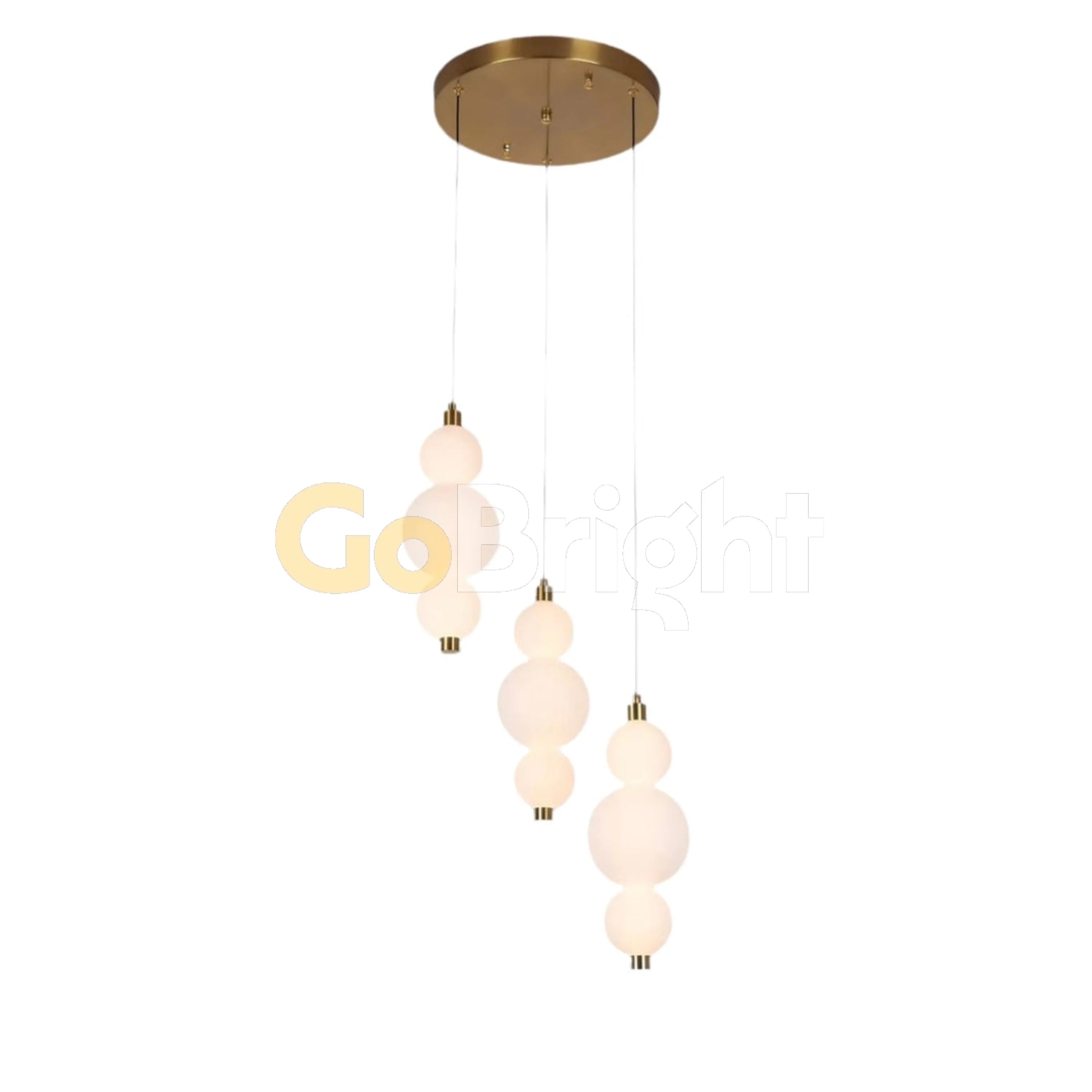 Pendul LED 40cm 60W Urban Telecomanda 3 Tipuri de Lumini Auriu