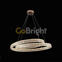 Pendul LED 60cm 100W cu Telecomanda Glo 3 Tipuri de Lumini Auriu