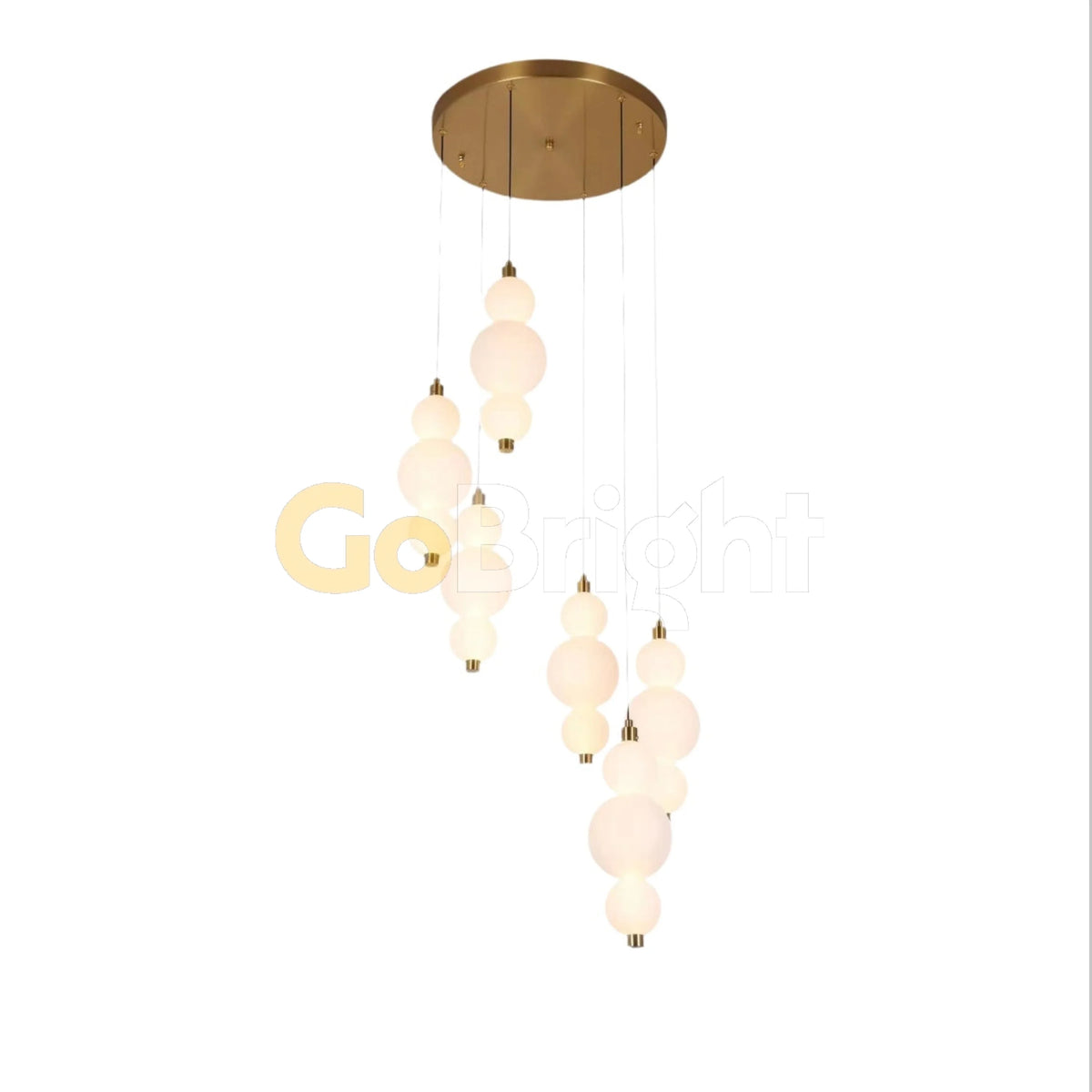 Pendul LED 60cm 120W Urban Telecomanda 3 Tipuri de Lumini Auriu