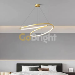 Pendul LED 60cm 120W Urban Telecomanda 3 Tipuri de Lumini Auriu