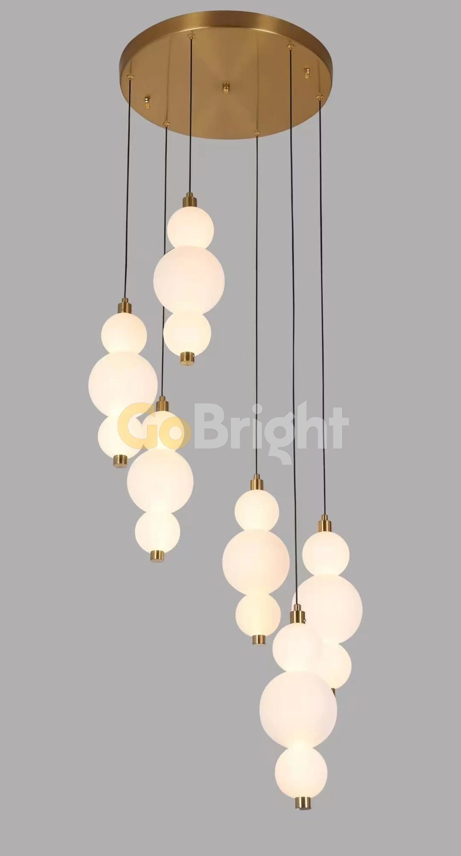 Pendul LED 60cm 120W Urban Telecomanda 3 Tipuri de Lumini Auriu