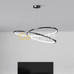 Pendul LED 60cm 120W Urban Telecomanda 3 Tipuri de Lumini Negru