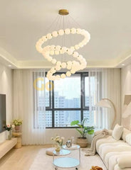 Pendul LED 80 + 60 + 40cm 300W Urban 3 Tipuri de Lumini Auriu